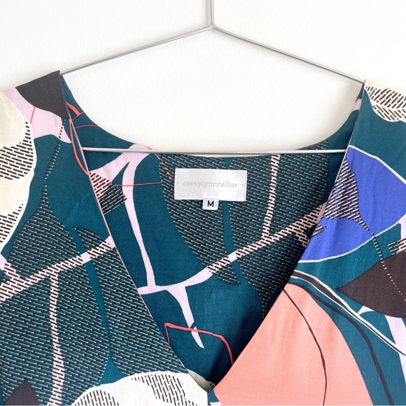 Anthropologie Corey Lynn Calter Geometric Tunic Satin Dress - Picture 3 of 8